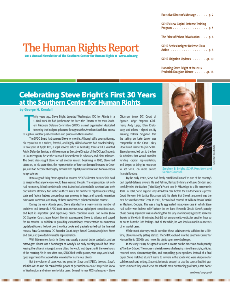 The Human Rights Report 2012