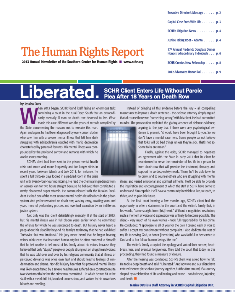 The Human Rights Report 2013